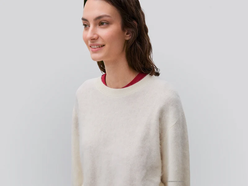 Oversized-Pullover aus Wolle, Kaschmir und Seide