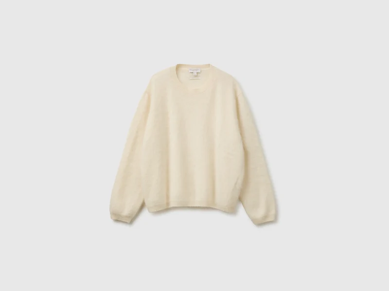 Oversized-Pullover aus Wolle, Kaschmir und Seide