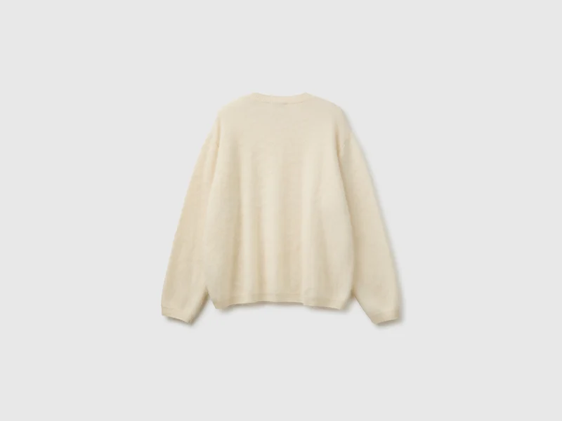 Oversized-Pullover aus Wolle, Kaschmir und Seide