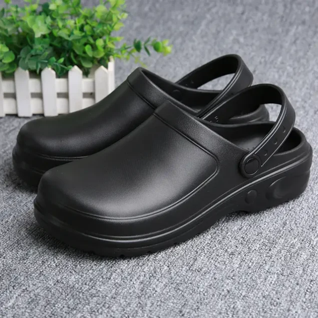 Waterproof Chef Shoe with Top Clip (Anti-Skid Oil-Proof Work Shoes)