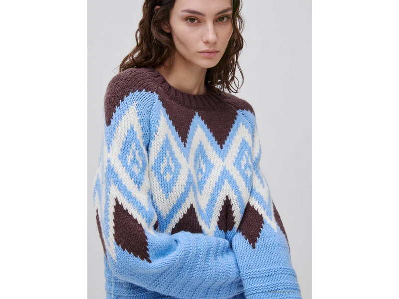 Pullover mit nordischem Jacquardmuster