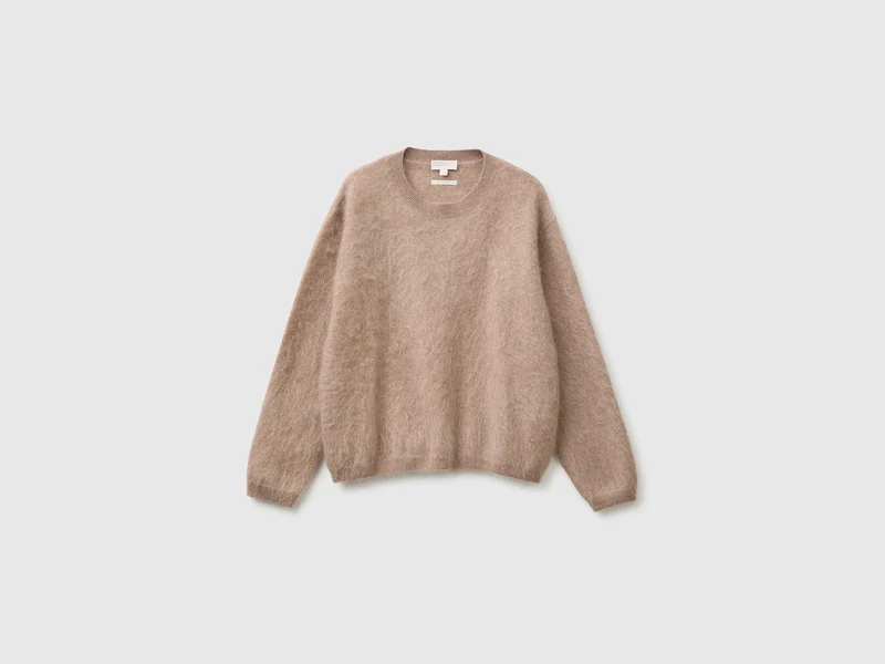 Oversized-Pullover aus Wolle, Kaschmir und Seide