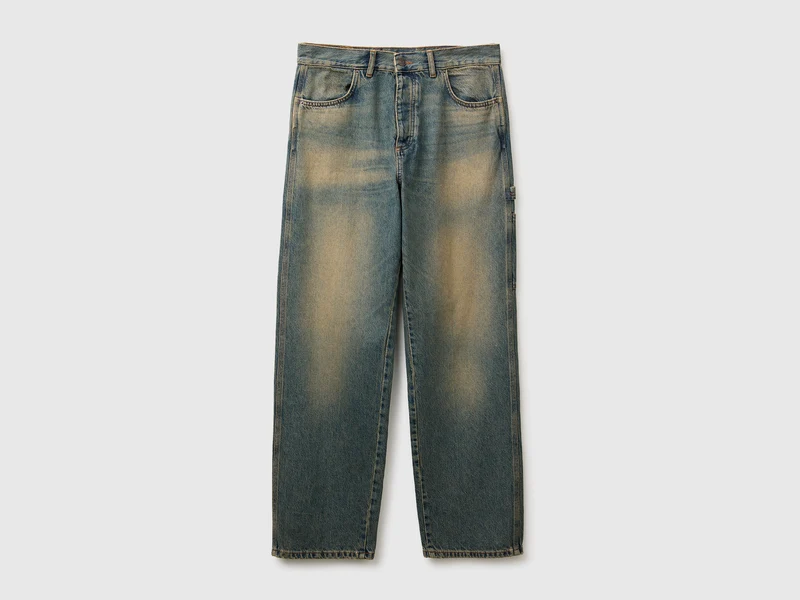 Carpenter-Fit Vintage-Waschung Jeans