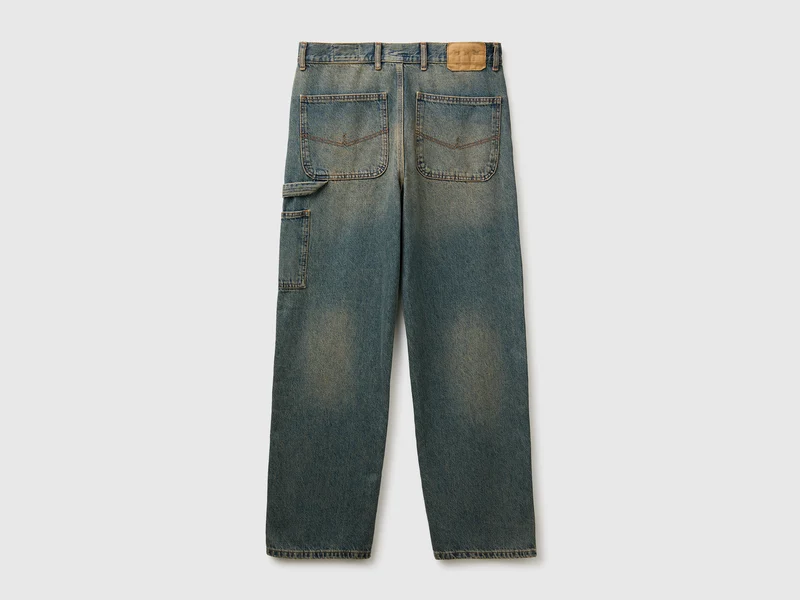 Carpenter-Fit Vintage-Waschung Jeans