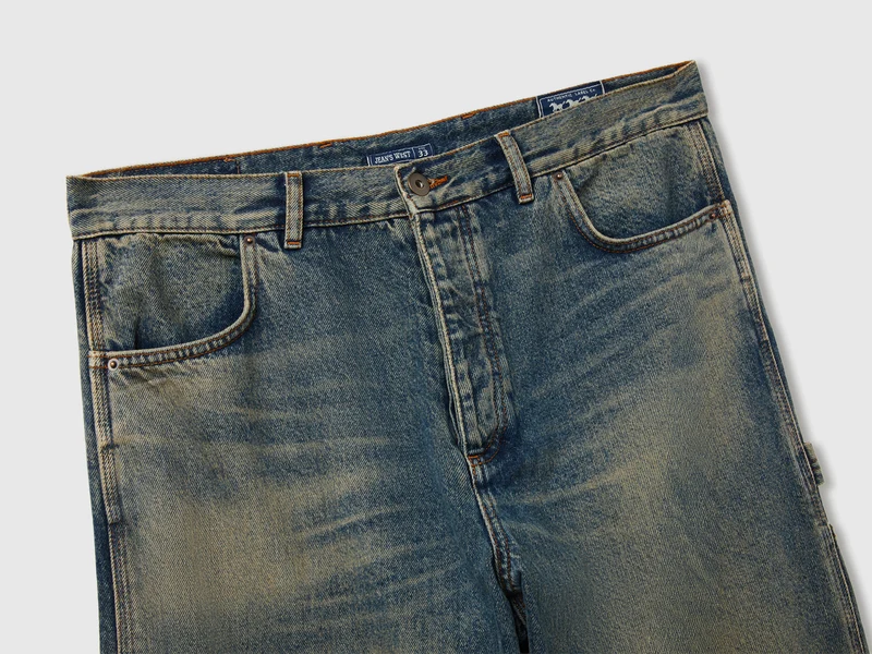 Carpenter-Fit Vintage-Waschung Jeans