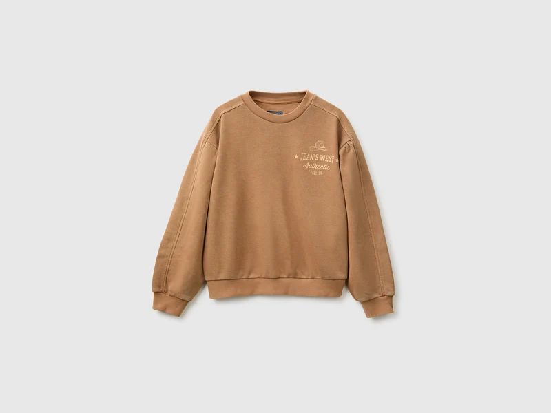 Sweatshirt mit Westernstickerei im Vintage-Stil