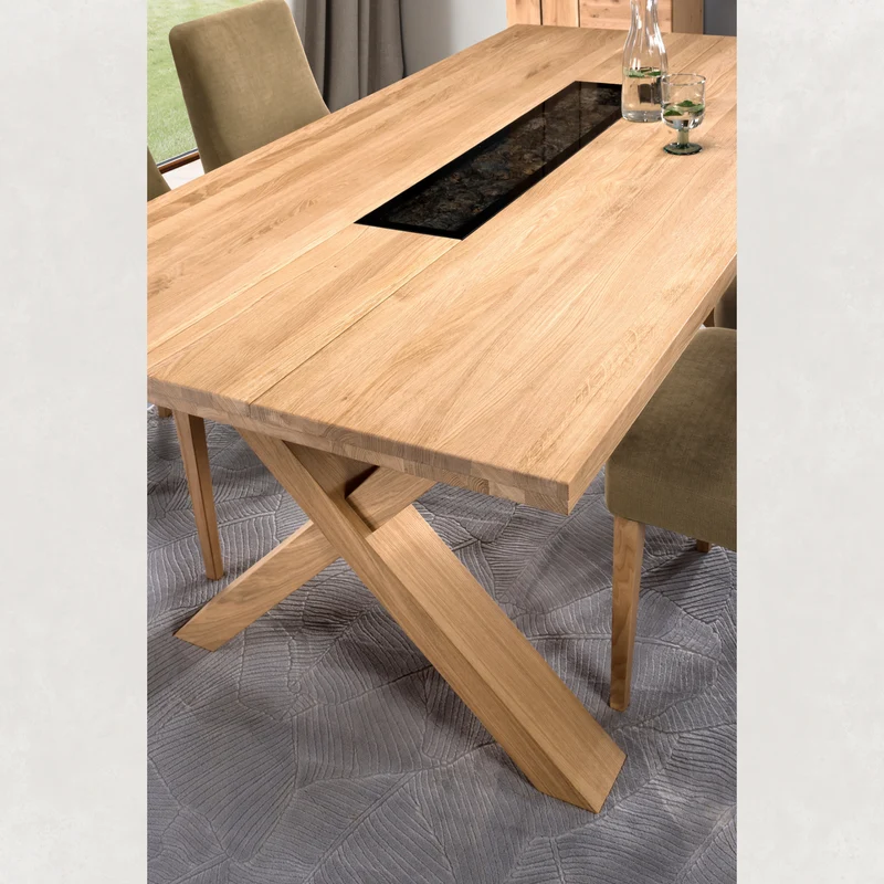 Fester Esstisch aus Eichenholz NAPOLI 40 | LoftStory