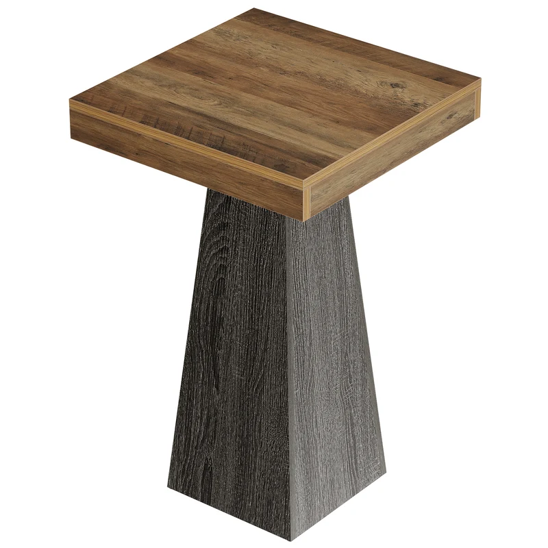 Tribesigns Bartisch 102 cm hoch, Quadratischer Stehtisch für kleine Räume mit stabilem Standfuß