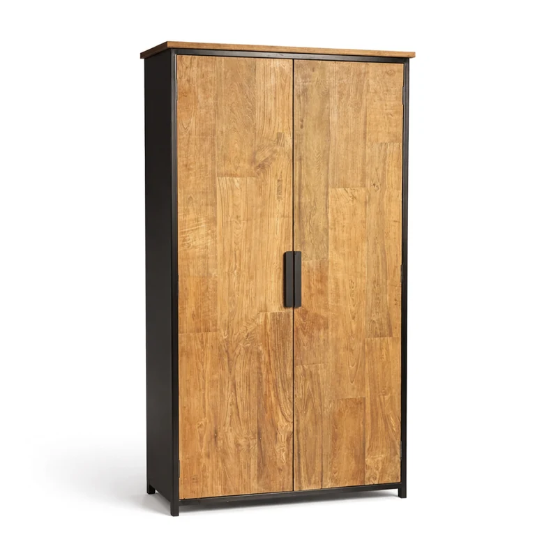 Schrank Teakholz Metall - Tomar