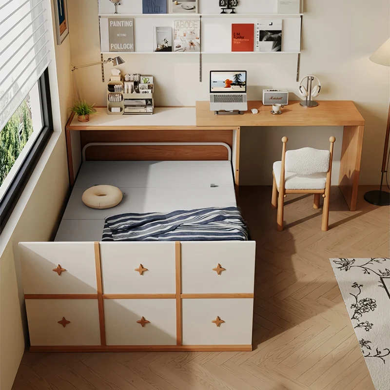 Murphy-Schrankbett mit drehbarem Schreibtisch