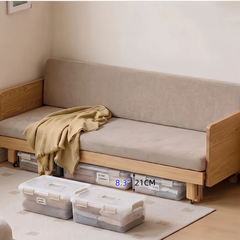 Japandi Massivholzrahmen Tatami-Schlafsofa