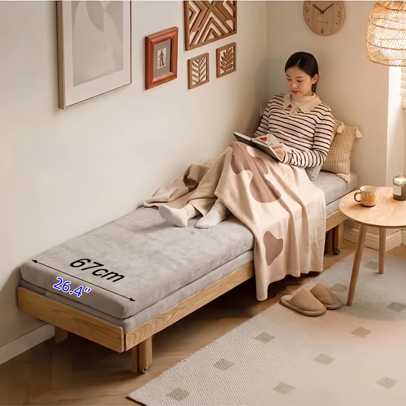 Japandi Massivholzrahmen Tatami-Schlafsofa