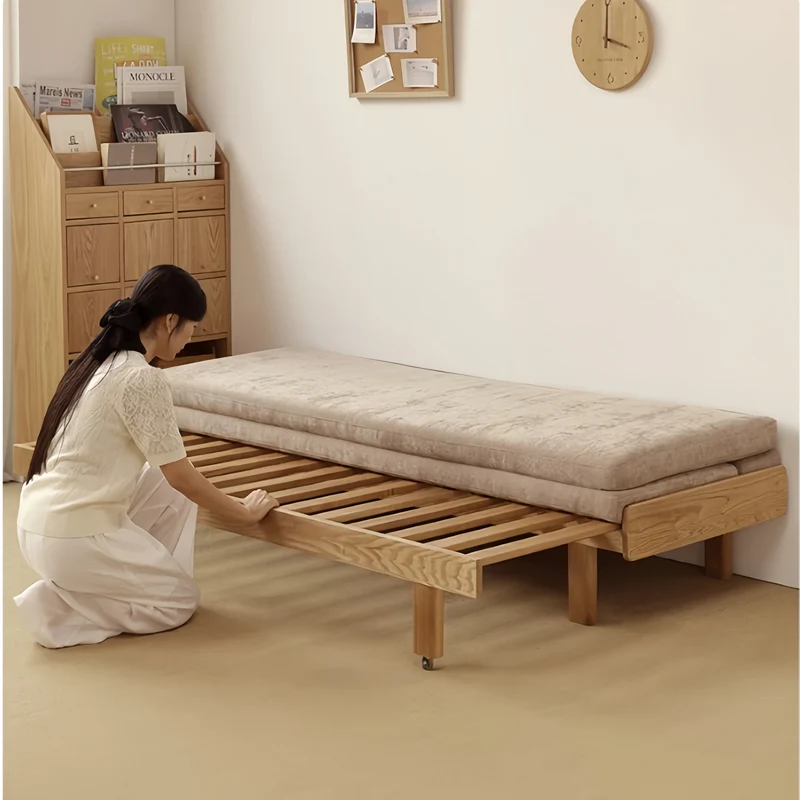 Japandi Massivholzrahmen Tatami-Schlafsofa