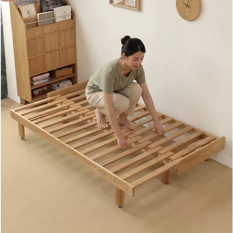 Japandi Massivholzrahmen Tatami-Schlafsofa