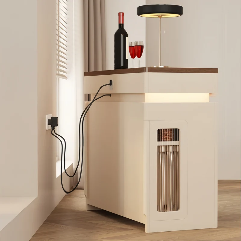 Ausziehbarer Kücheninseltisch aus Massivholz mit 4 Stühlen (Set)