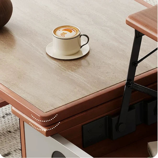 MUSE Hebe- und Drehbarer Couchtisch
