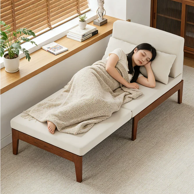 Verwandelbares Futon-Tagesbett aus Massivholz