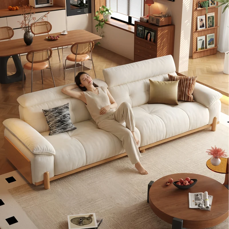 CITRUS 3-in-1 Mikrofaser-Wildleder-Samt-Schlafsofa