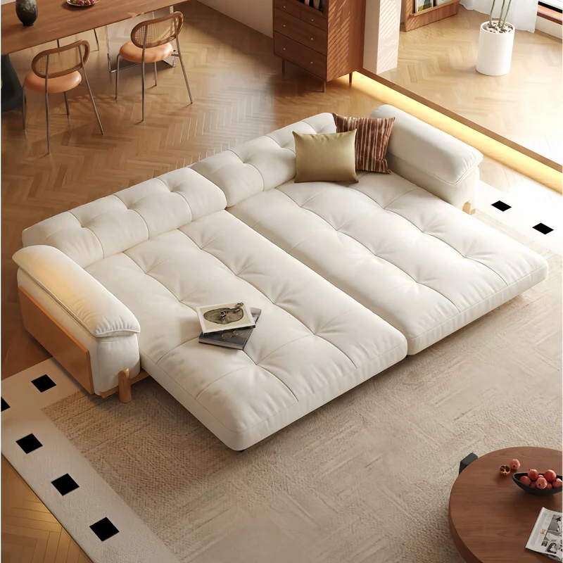 CITRUS 3-in-1 Mikrofaser-Wildleder-Samt-Schlafsofa