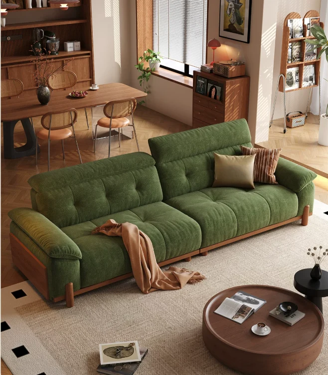 CITRUS 3-in-1 Mikrofaser-Wildleder-Samt-Schlafsofa