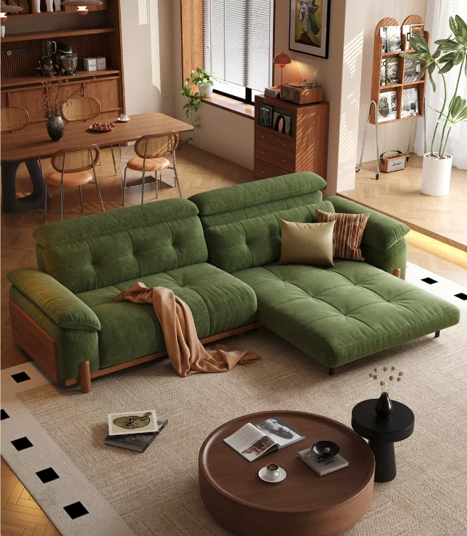 CITRUS 3-in-1 Mikrofaser-Wildleder-Samt-Schlafsofa