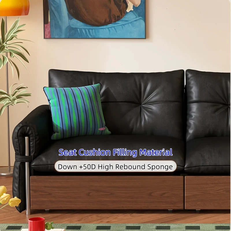 HERBURN 4-in-1 Schlafsofa aus geöltem und gewachstem Leder
