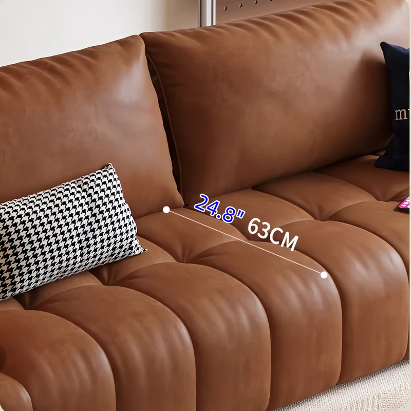 4-in-1 Schlafsofa aus geöltem Wachsleder