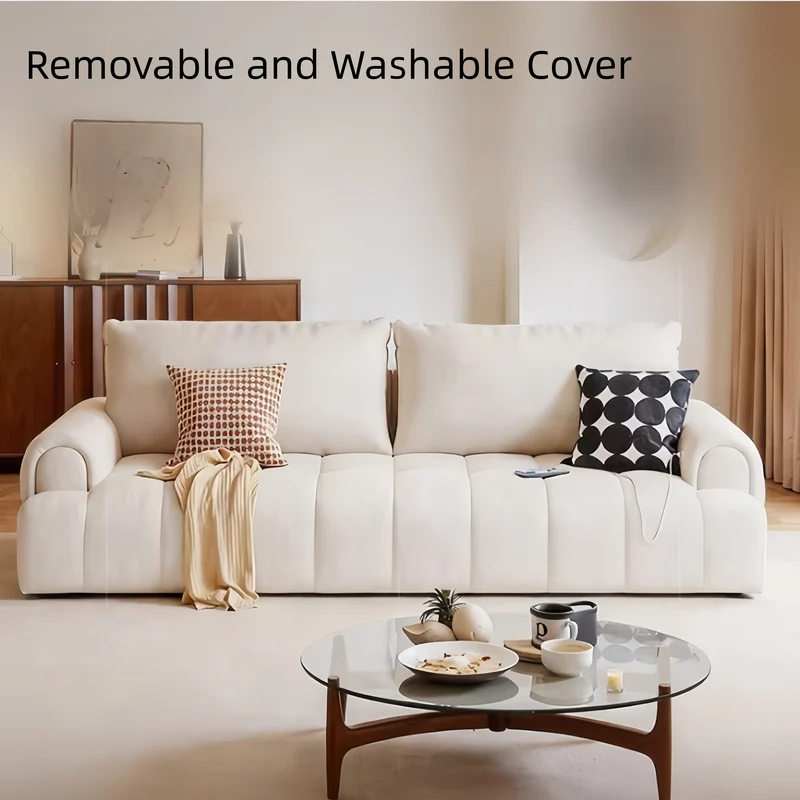 4-in-1-Schlafsofa aus Mikrofaser-Wildleder