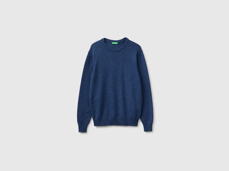 Rundhals-Pullover aus Woll-Kaschmir-Mix