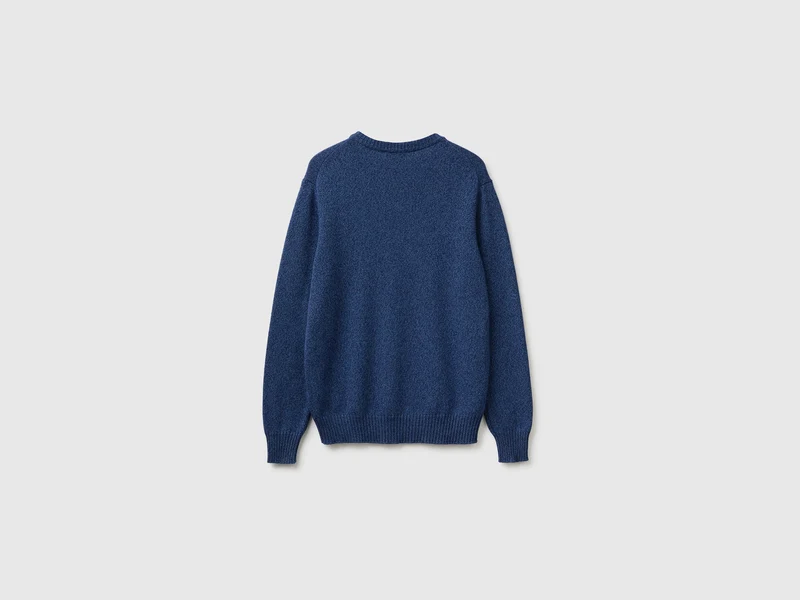Rundhals-Pullover aus Woll-Kaschmir-Mix