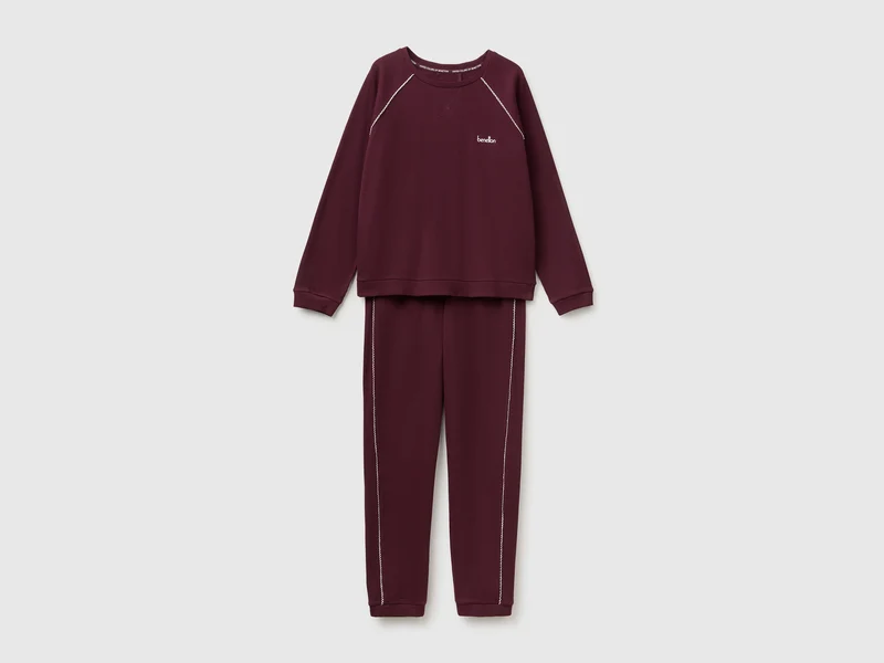 Pyjama aus 100 % Baumwolle mit Wabenmuster