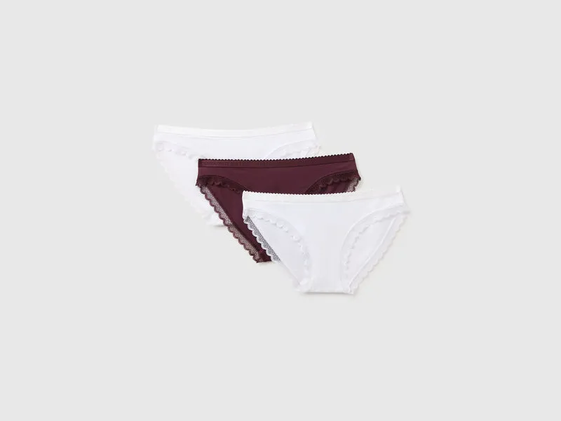 Zwei Slips aus Baumwolle und Modal
