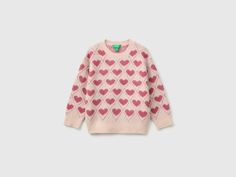 Pullover mit Herzapplikation