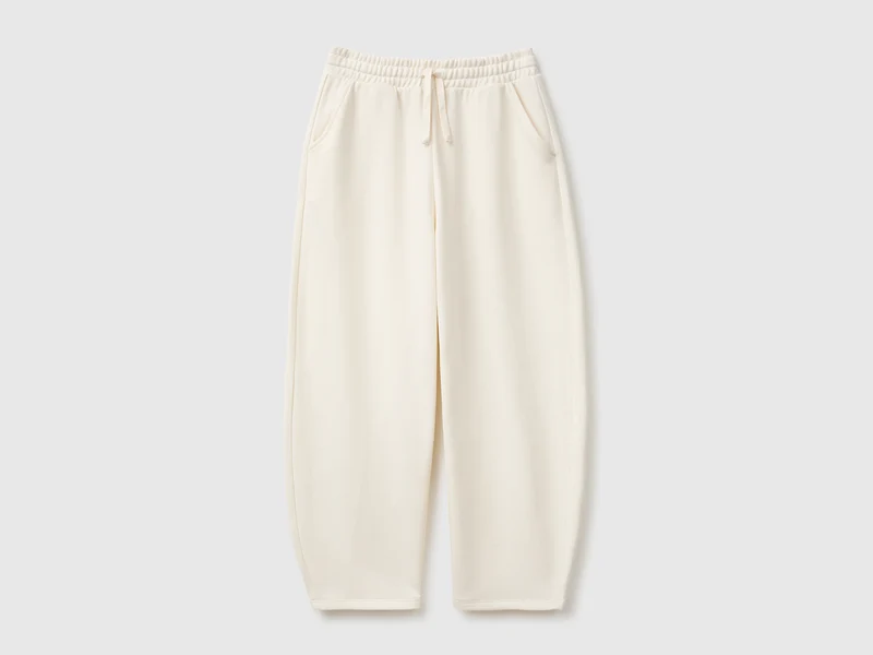 Jogginghose aus Fleece mit zylinderförmiger Passform