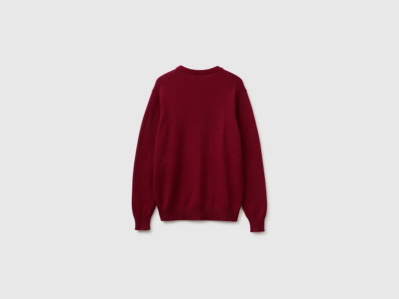 Rundhals-Pullover aus Woll-Kaschmir-Mix