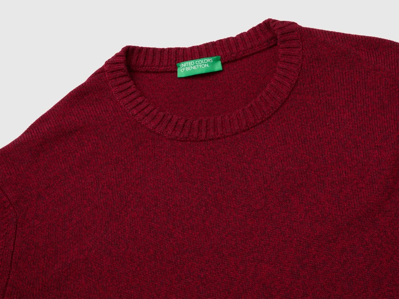 Rundhals-Pullover aus Woll-Kaschmir-Mix