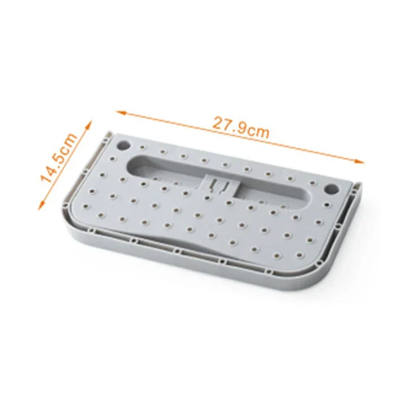 Schuh-Wandhalter Grau aus Kunststoff – 28 × 15 cm