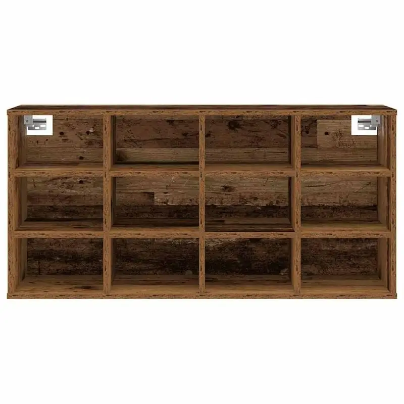 Schuhregal schmal mit 12 Fächern zur Wandmontage