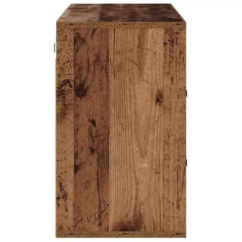 Schuhregal schmal mit 12 Fächern zur Wandmontage