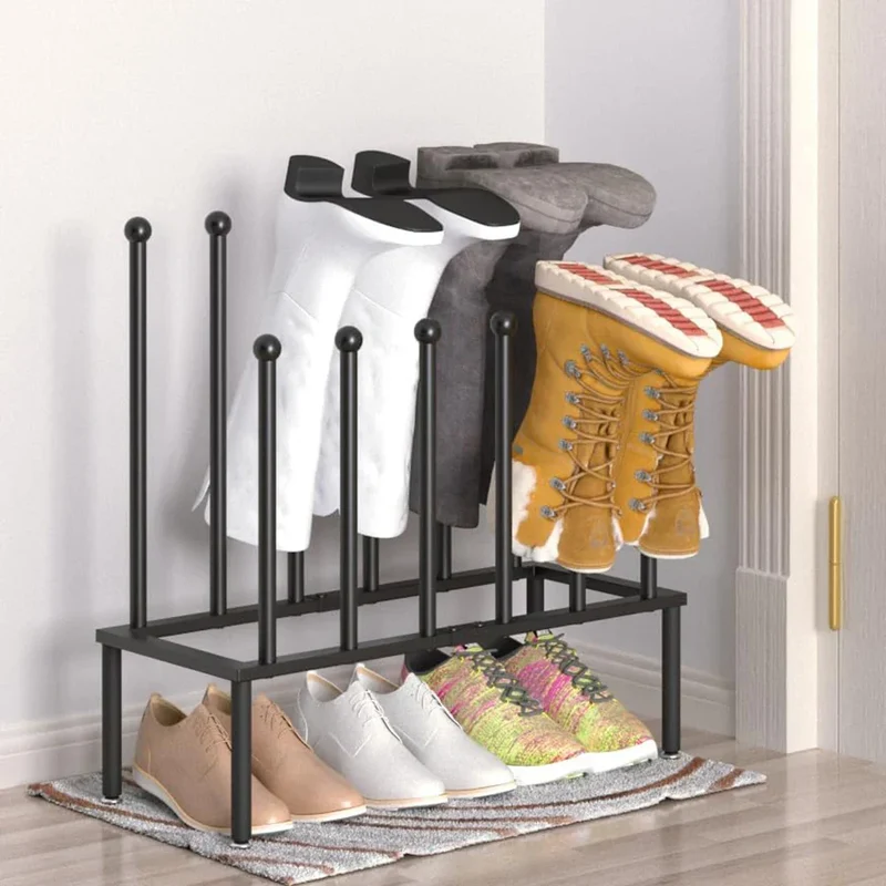 Stiefelhalter aus Metall mit 2 Ebenen