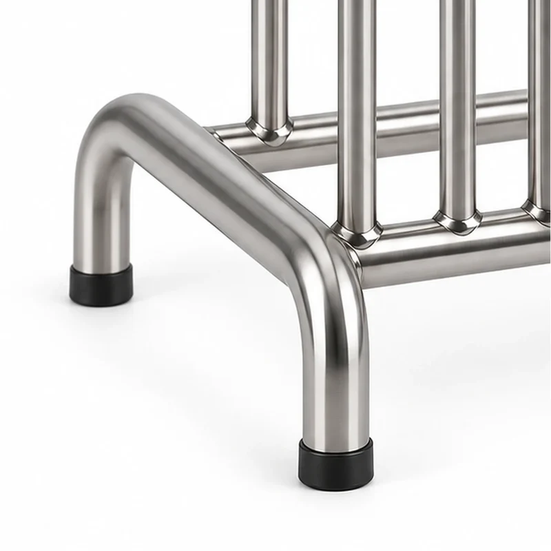 Stiefelhalter Silber für 3 Paar – 57,2 × 18,2 × 43 cm