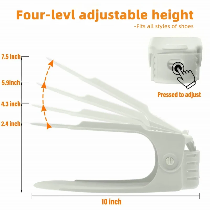 Verstellbares, stapelbares Schuhregal
