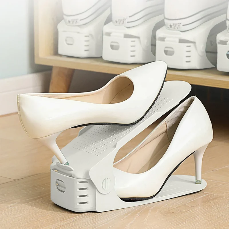 Verstellbares, stapelbares Schuhregal