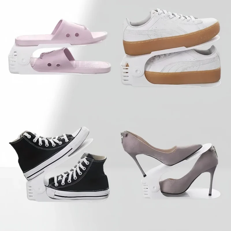 Verstellbares, stapelbares Schuhregal