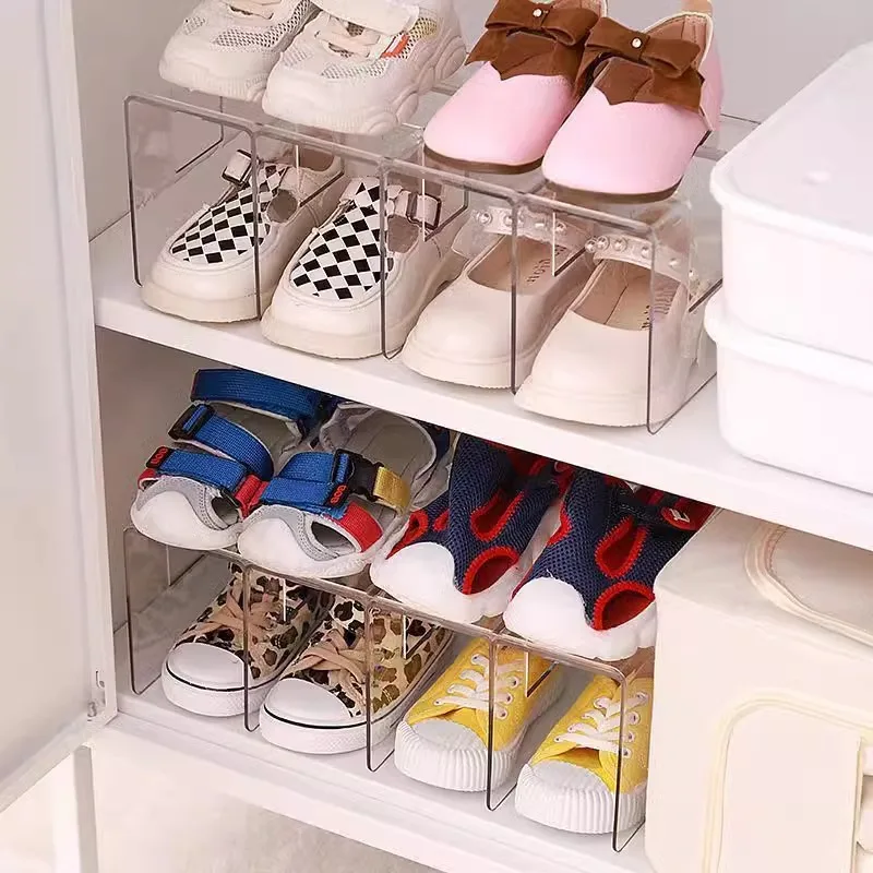 Transparente Schuhbox Stapelbar für Sneakers Schuhaufbewahrung