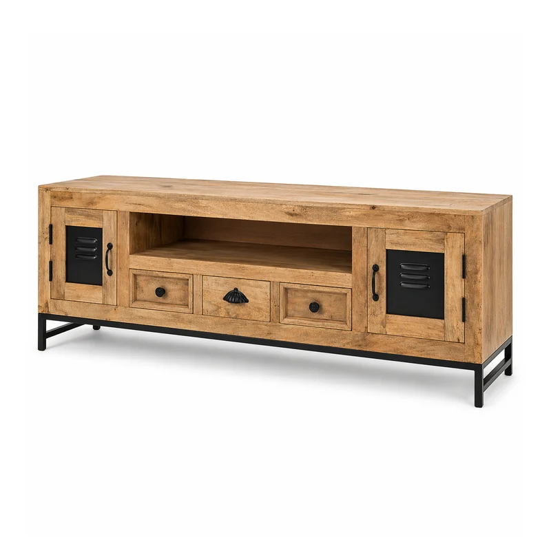 TV-Lowboard Mangoholz massiv - Willow