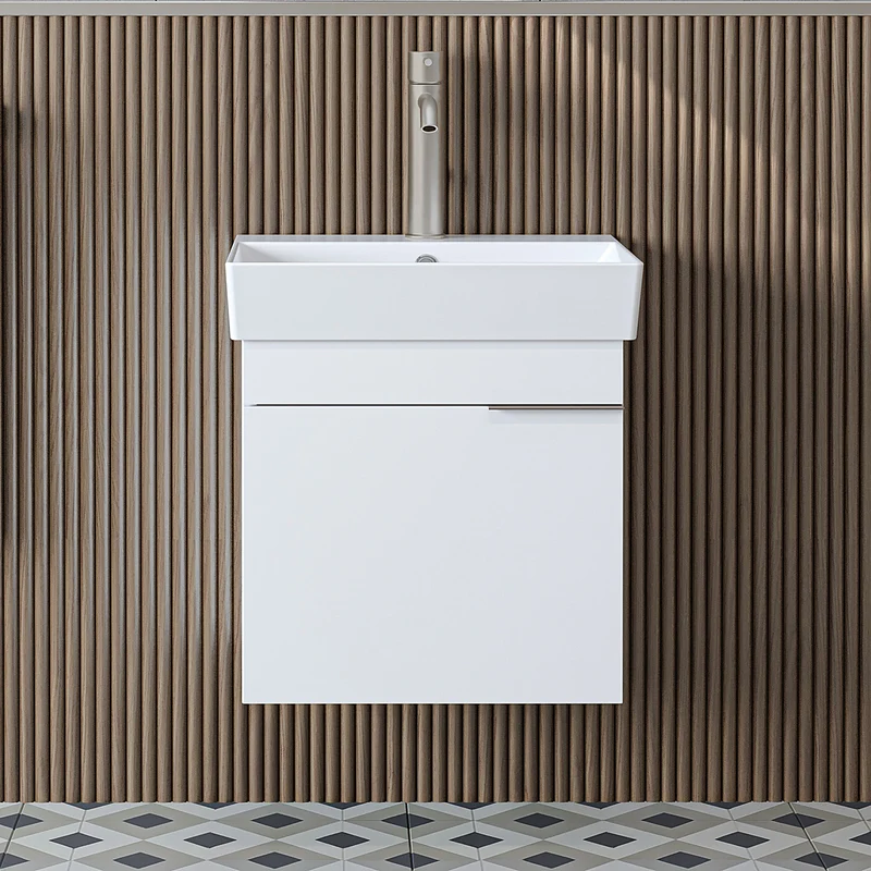 Roomart Badmöbel LYCIA 50 cm, Waschtisch mit Keramik-Waschbecken, in 4 Farben