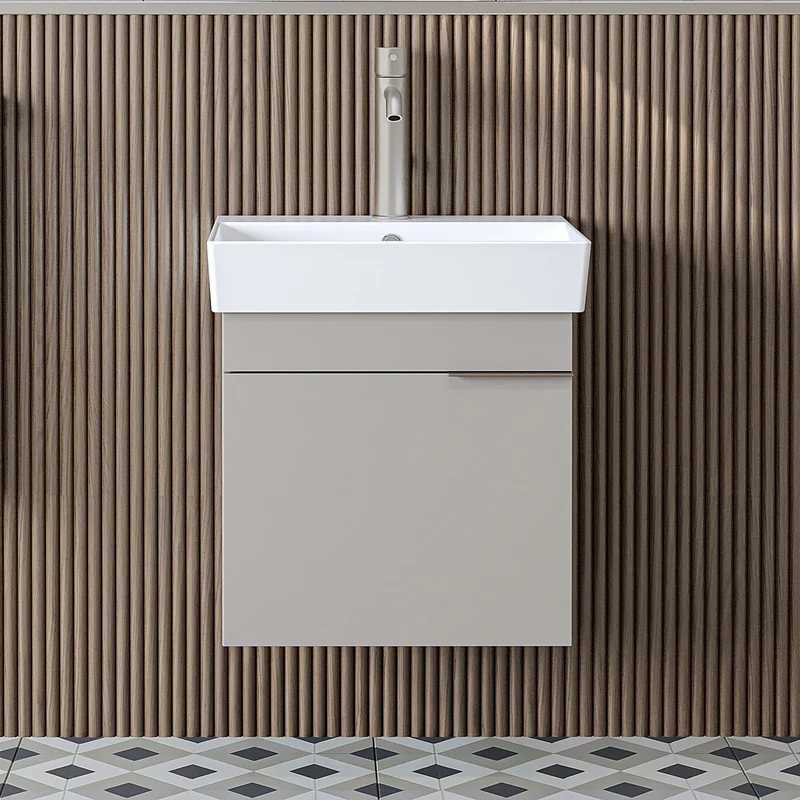 Roomart Badmöbel LYCIA 50 cm, Waschtisch mit Keramik-Waschbecken, in 4 Farben