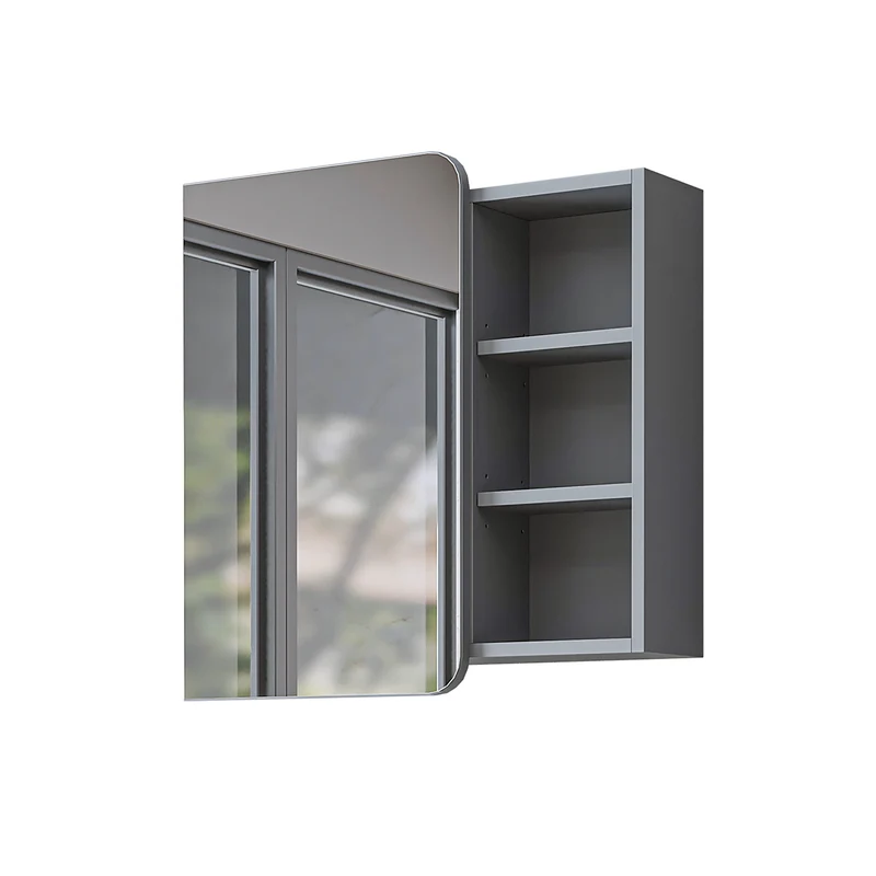 Roomart Badmöbel-Set LYCIA 82 cm, 4-teilig mit Spiegelschrank und Hochschrank, in 4 Farben