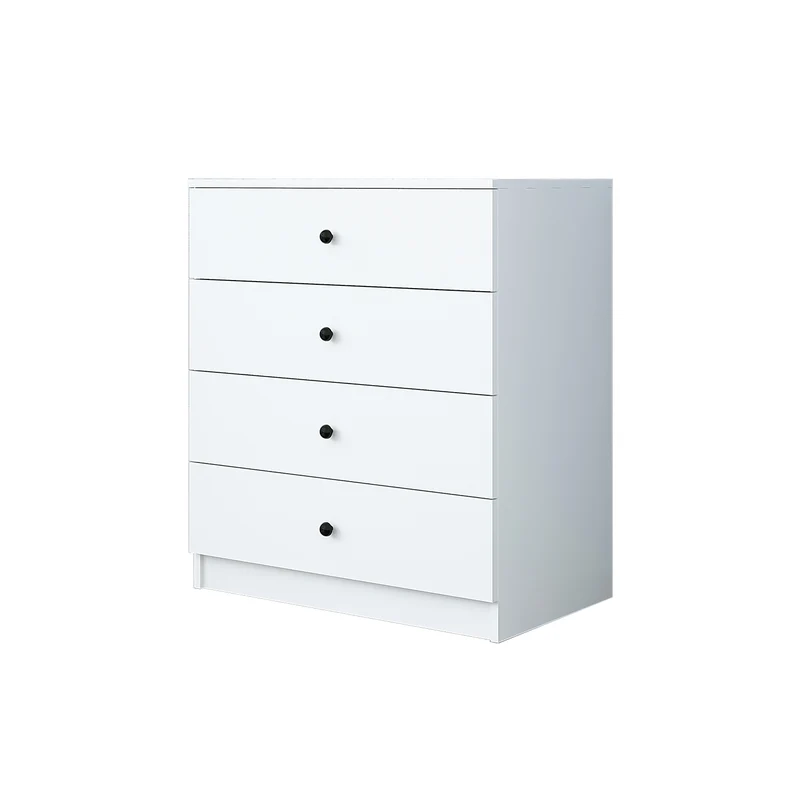 Roomart Kommode - Aufbewahrungsschrank SIFO, 80 cm, mit 4 Schubladen, in Weiß